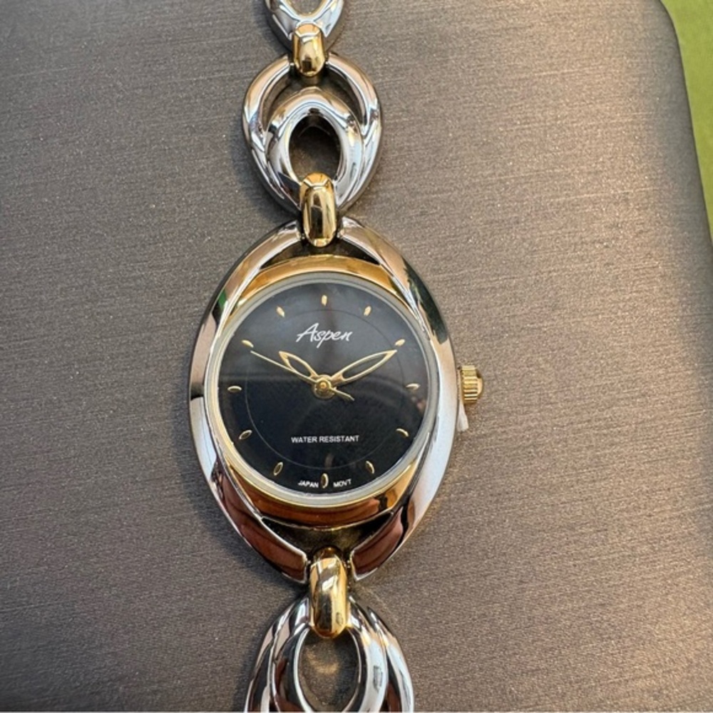 Aspen - Gold and Silver Chain Link Watch